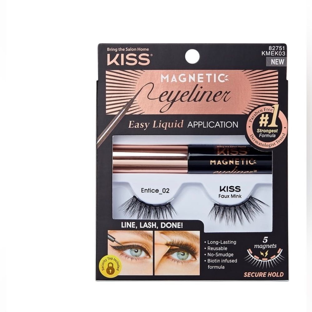 KISS entice magnetic eyeliner Easy Liquid application. (L5)